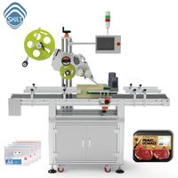 Machine d'étiquetage électrique SKILT pour autocollants holographiques, applicateur de surface plane pour bouteilles, sacs, boîtes, étiqueteuse plate