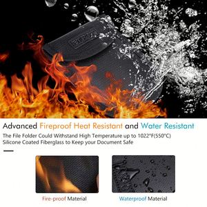 CUSTOM Customized Black Fire-Resistant Coin <b>Bag</b> with New Keys Filing Product for Men Women Children - Product Image 4