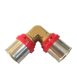 Water pex pipe connection 90 Degree Brass Copper press fitting