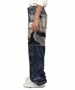 SS25 T.A.x MY New Five Pocket Unisex Mujeres Nuevo con etiquetas Baggy Fit Straight Leg Men Cargo Pantalones Trompe Archive Pantalones estampados - Product Image 3