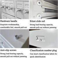 Durable Modern Hospital Slide Storage Cabinet with Drawer System and Microscope Slide Rack for Medical Filing Solutions