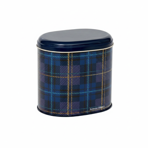 Oval 1.4L Metal Tin 140 x 120 x 130 mm Food <b>Storage</b> & <b>Container</b> - Product Image 2