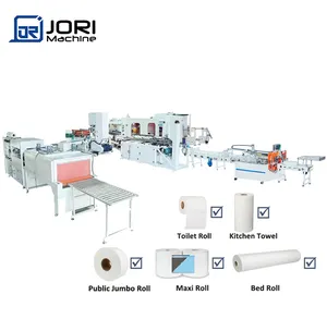 Toilet Roll Making Machine Non-stop Converting Line for Toilet Roll and Kitchen Towel Rewinder Machine Automatic Toilet Tissue