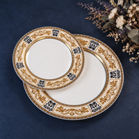Service de table en porcelaine fine de luxe en céramique, décoré de vrais trésors d'or, sur mesure, pour la restauration haut de gamme – Fabricant