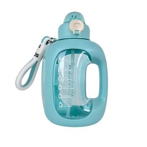 Ensemble de bouteilles d'eau personnalisées avec logo, mignonnes, portables, grande capacité, pour le sport en plein air, gobelet en plastique, bouteille d'eau pour les voyages - Product Image 1
