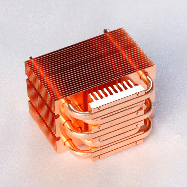 Excellent Heat Spreader Performance Custom Aluminum Heat Pipe Fins Module Cooler High Power CPU Radiator Hydraulic Bearing 22dBA