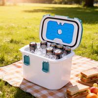Panier isotherme portable 10QT personnalisé, étanche et durable, pour usage vétérinaire et pêche, réutilisable, style moderne, en PP, pour canettes de sang
