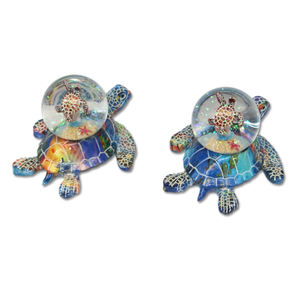 Fish Resin Ocean Beach حيوان أسماك استوائية Maldives تذكارية كرة الثلج - Product Image 6