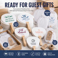 Éventails de mariage personnalisés pour adultes, en papier et bois, pour invités, cérémonies en extérieur, cadeaux, Chine