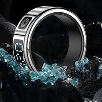 Anillo Inteligente SR08 2025 con Pantalla Multifuncional, Monitor de Ritmo Cardíaco, Resistente al Agua IP68, Anillo Inteligente Deportivo para Hombres