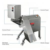 DQC-618D Hoge Snelheid Groente- en Fruit Snijmachine met Variabele Frequentie voor Centrale Keukens en Voedingsmiddelenfabrieken