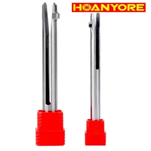 Dispositivo de desbarbado CNC HOANYORE, cuchillo de biselado de acero de tungsteno de 0,8-11,1mm de doble cara, rebabas, agujeros de Metal, producto de molino recubierto de PCD