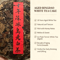 Torta di Tè Bianco Invecchiato di Alta Montagna da 10 Anni, Tè Bianco Naturale Invecchiato dello Yunnan con Note di Miele per Regalo e Collezione