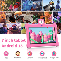 Tablette pour enfants de 7 pouces, Android 13, 2 Go, 32 Go, écran IPS avec application Iwawa Kids, tablette quadricœur pour l'apprentissage et le divertissement des enfants