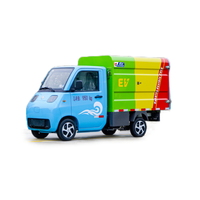 Mini camion à ordures électrique à chargement latéral, collecteur de déchets à levage latéral pour l'assainissement communautaire