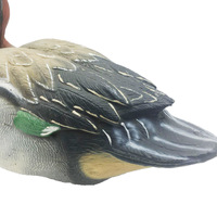 Demi-flottant blanc, coque en mousse intégrale, moulage par soufflage, mouvement électrique, en plastique PE, leurre de canard colvert de style européen