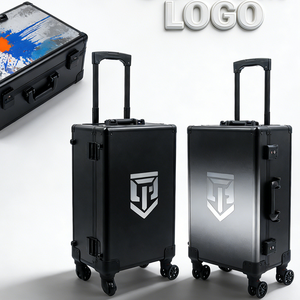 Étui de <span class=keywords><strong>transport</strong></span> robuste en aluminium de 20 pouces à 5 compartiments pour cartes gradées, compatible <span class=keywords><strong>avion</strong></span>, avec roulettes pivotantes détachables, support OEM - Product Image 6