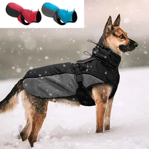 Vestiti impermeabili per cani di grandi dimensioni caldo cappotto per cani giacca impermeabile riflettente abbigliamento per cani di media taglia XL-6XL Bulldog francese