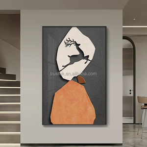 Outra Arte De Parede Extra Grande Arte De Parede Decoração De Casa Pintura De Luxo 7 Cavalos De Corrida - Product Image 4