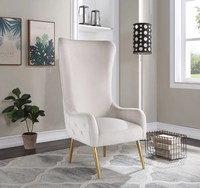 Chaise à dossier haut en velours pour salon, design moderne et élégant, pour maison et hôtel, nouveau modèle