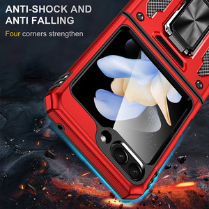 Funda protectora para teléfono Funda trasera móvil Funda blanda para <span class=keywords><strong>Samsung</strong></span> <span class=keywords><strong>Z</strong></span> <span class=keywords><strong>Flip</strong></span> 5 con anillo y soporte - Product Image 2