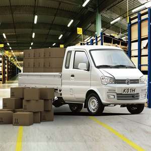 Camion version européenne <span class=keywords><strong>DFSK</strong></span> <span class=keywords><strong>K01H</strong></span>, moteur 1.2L, norme d'émission européenne 6E, essence, plateau plat, camion de transport de marchandises - Product Image 3