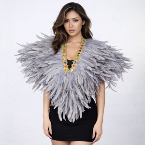 شال ريش بوهيمي بالجملة لحفلات الكرنفال والمهرجانات الموسيقية، عبوات كبيرة بألوان مخصصة لموردي الفعاليات - متوفر في المخزون - Product Image 1