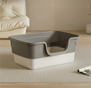 Hai Lớp nhựa Mèo hộp rác với muỗng, nhiều màu sắc mở đầu mèo khay nhà vệ sinh với thiết kế chống giật gân và tùy chọn mat - Product Image 3