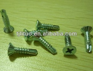 สกรูเจาะ M3.5 10มม. สกรูหัวแบนแบบยกขึ้นสำหรับสกรูเจาะโลหะสังกะสีแบบปรับแต่ง DIN7504ฟิลลิปส์ - Product Image 4