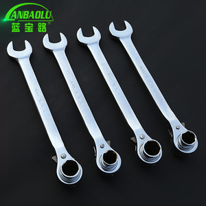 ประแจวงล้อสองด้าน Lanbaolu เหล็ก 45 เกรดอุตสาหกรรม ชุบโครเมียม หัวหกเหลี่ยม เมตริก - Product Image 2