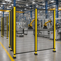 Installation de clôture de sécurité pour robot modulaire, sans soudure, facile à assembler