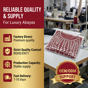 Premium Style Muslim Event <b>Dress</b> Red Hotfix Chiffon <b>Long</b> Sleeve Maxi with Belted Waist <b>for</b> <b>Eid</b> Banquet Display - Product Image 6