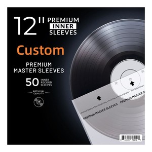 Personnalisé Antistatique Transparent Imprimé 7 "12" LP Extérieur Intérieur Plastique Polyéthylène Carton Adhésif Vinyle Pochettes - Product Image 1