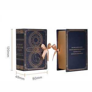 กล่องใส่ช็อกโกแลตงานแต่งงานแบบพับได้ 3 มิติ รูปทรงสี่เหลี่ยม ลายเทพนิยาย หรูหรา ปั๊มฟอยล์ทอง เคลือบด้าน พิมพ์ยูวีสี่สี ทำจากกระดาษแข็งรีไซเคิลได้ - Product Image 6