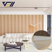 Panneaux muraux en placage de bois de bambou personnalisés VELL OEM, revêtement mural en placage de bois 3D, panneaux muraux en bois