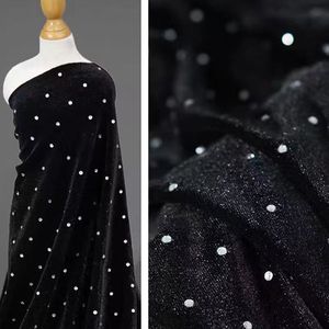 <span class=keywords><strong>Tissu</strong></span> en velours de haute qualité avec strass thermocollés, nouveau <span class=keywords><strong>tissu</strong></span> en velours doré estampé à chaud avec strass pour robes <span class=keywords><strong>et</strong></span> vêtements - Product Image 6