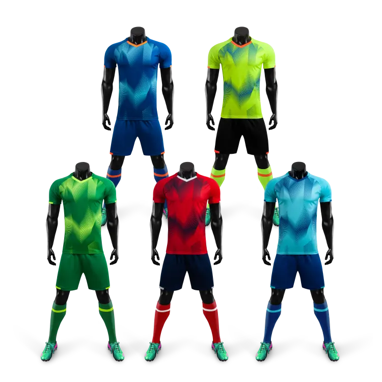 Uniformes de fútbol para jóvenes, ropa de equipo de secado rápido para hombres, traje de bola cómodo personalizado, cantidad de sublimación