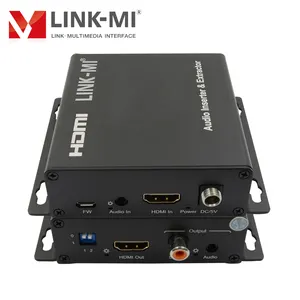 LINK-MI Audio Extractor Inserter 4 K60Hz Unterstützung Audio-Einbettung, DIP-Schalter, Extrahieren Sie digitales Audio von analogen Stereo oder 5.1ch