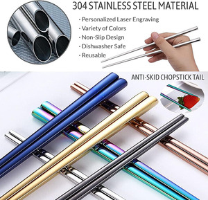Baguettes personnalisées gravées au laser, de haute qualité, réutilisables, chinoises, japonaises, pour sushi, <span class=keywords><strong>cadeau</strong></span> - Product Image 3