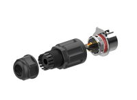 LP20 5 Pin Electrical Terminal Cable Wiring Connecting Plug Outdoor LED Garden Lighting Plastic IP68 Waterproof Connector