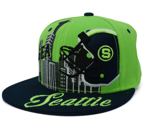 <span class=keywords><strong>Gorra</strong></span> Deportiva Personalizada con Diseño Exclusivo SS26 Seattle New Leader Downtown Football SEA Helmet S Lime, <span class=keywords><strong>Gorra</strong></span> <span class=keywords><strong>de</strong></span> Béisbol con Cierre a Presión del Equipo <span class=keywords><strong>de</strong></span> Fútbol Urbano - Product Image 1