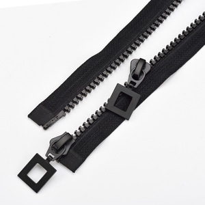 Haute qualité 5 # <span class=keywords><strong>résine</strong></span> autobloquante doudoune en plastique fermeture éclair mode bande de fermeture à glissière à extrémité ouverte - Product Image 2