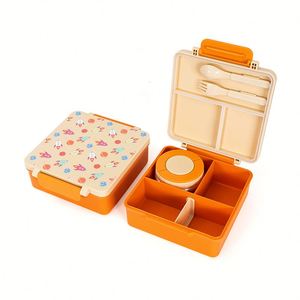 Leakproof Bento <b>Lunch</b> <b>Box</b> Toddler Food Container <b>with</b> 3-4 <b>Compartment</b> for School Girls Boys - Product Image 2