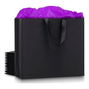 Paper Gift <b>Bags</b> with Ribbed Cotton Handles Shopping in Bulk Wedding Birthday Party Favor <b>Bags</b> Exquisite Gift Wrapping Paper <b>Bag</b> - Product Image 1