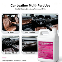 Liquide d'entretien du cuir 4L, nettoyant nourrissant, polissant, protecteur, restaure la brillance pour les sièges de voiture et l'intérieur