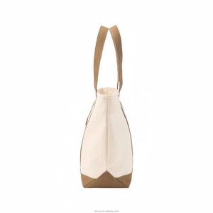 Bolsa de Compras de Lona y Algodón con Cierre, Color Sólido, Personalizada, de Lujo, para Mujer, con Múltiples Compartimentos, Grande - Product Image 2