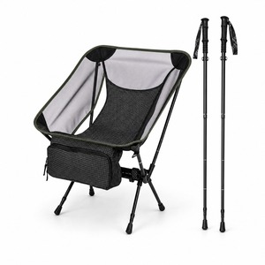 Sedia da Campeggio 2-in-1 Ultraleggera con Bastone da Trekking, Pieghevole, Resistente fino a 150kg, in Tessuto 600D, per Escursionismo e Backpacking - Product Image 3