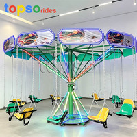 Manège à chaises volantes 12 places, mini-balançoire rotative pour enfants, attractions pour les carnavals et les parcs d'attractions