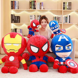 Mềm spiderman-emblazoned Đội Trưởng Anh Hùng Đội trưởng giáng sinh Quà Tặng phim hoạt hình phim hoạt hình thú nhồi bông đồ chơi plushie gối cho trẻ em - Product Image 1