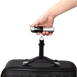50kg tragbare elektronische Handgepäck waage aus Edelstahl Digitale Waage mit 1m Maßband für unterwegs - Product Image 3